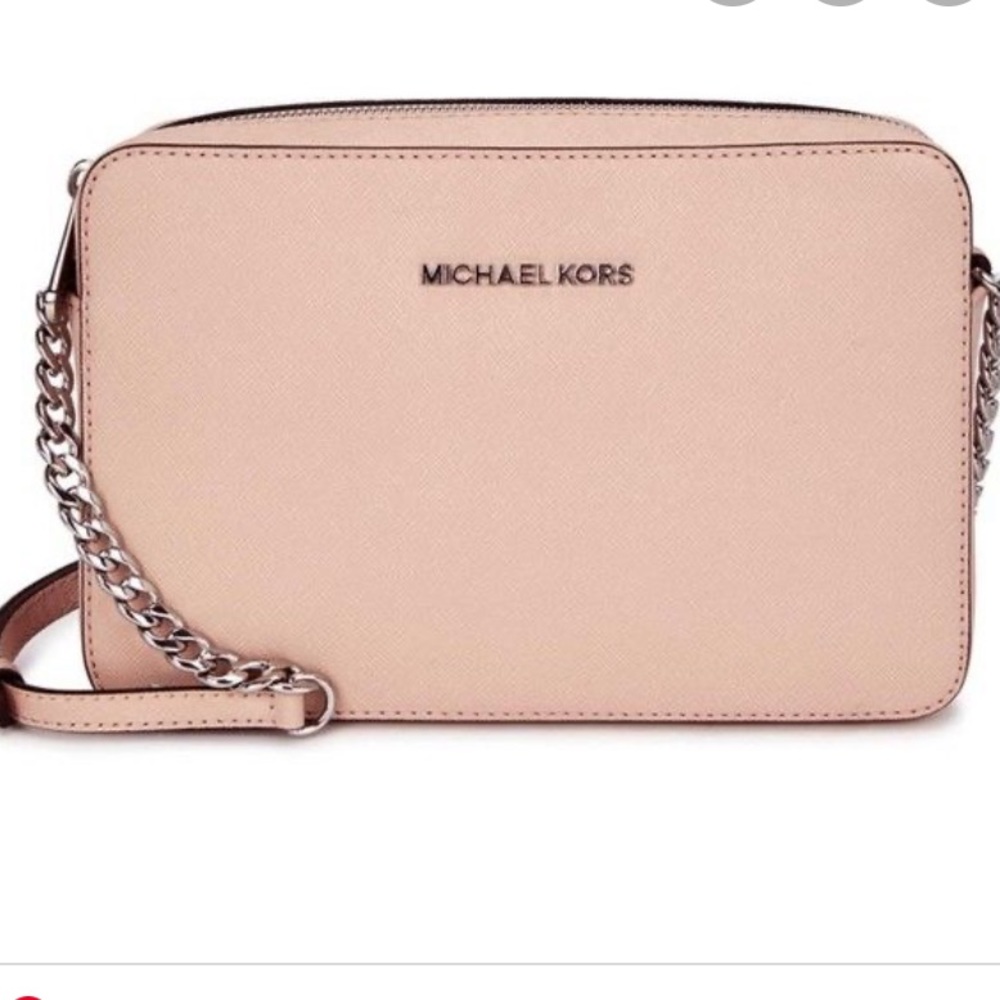 Michael Kors Blush Rose Pink Leather Crossbody